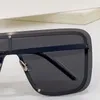 Solglasögon 2024 Fashionabla överdimensionerade fyrkant för kvinnors lampskärm Metal Eye Mask UV400 Skyddande