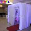 New design wedding party props cube inflatable photo booth with led strips inflatable photo studio for sale