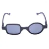 Солнцезащитные очки 2024 панк асимметричные раунды солнце