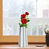 Вазы цветочный ваза легкий роскошный хранение из нержавеющей стали серебряный цвет гостиная простая орнамент на рабочем столе домашний декор