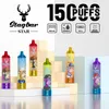 Europa Warehouse Stag Bar Star 15000 Puffs wegwerp vapes Elektronische sigarettendamp Pen Oplaadbare luchtstroom Verstelbaar 22 ml 15k 20k elf Geek Crown Puff Apparaat