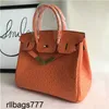 Sac Platinum Handsbag Outrich Designer Hands Sacs à la mode portable One épaule inclinée à la vache femme femme orange ziny authentique cuir