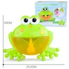 Machine à bulles extérieures Crabs Frog Music Kids Kid Toy Toy Bathtub Savon Automatic Bubble Maker Baby Bath Bownling Toy for Children 240416