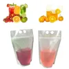 Sacs de rangement 50pcs Sachets de joint jetable Portable Smoothie Liquide de smoothie transparent sac