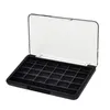 Makeup Brushes Sleek Clear Cosmetic Storage Organizer With Brush Holder Compact Size Black