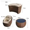 Mobili da campo balcone esterno rattan piccolo sedia divano sedia singola tavolino casual combinazione pigro cortile giardino