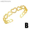 High Level Original Blgarry Designer Bangles Simple Jewelry Inlaid Diamond Snake Bracelet Geometric Love Circle Cut-out Bracelet Ring with Brand Logo