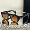 サングラスアセテートファイバーシートスクエア高品質のデザイナーブランドファッション眼鏡男性と女性マルチカラーUV400