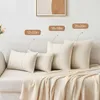Coussin / décorations décoratives kaki beige patchwork farmhouse housses 18x18 pouces à rayures à rayures couverture de coussin décor moderne couverture moderne pour canapé lit de canapé