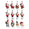 Décorations de jardin Micro paysage de Noël Tree Fairy Window Decor Miniature Snowman Figurines Santa Claus Resin Ornement