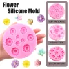 Moulds Daisy Chrysanthemum Flower Silicone Mold Baking Molds Fondant Cake Decorating Tools Rose Candy Resin Clay Chocolate Moulds