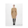 Dameswollen jas Cashmere jas Designer Fashion Show dezelfde jas klassiek merk Max Mara Lace Up Design Coat