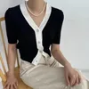 Женские трикотажные вязаные шикарные вязаные свитера кардиганская женщина винтажная рабочая одея