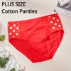 Women's Panties CINVIK 3PCS Cotton Briefs Women Lingerie Plus Size Cheeky Female Sexy Comfortable Underwear Soft Ladies