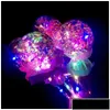 Led Light Sticks Led Light Sticks 1Pc Kids Colorf Glowing Flashing Heart Star Butterfly Girls Princess Fairy Wands Party Cosplay Props Dhoyk