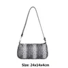 Sac Fashion Leopard Patché à épaule Femmes Pu Leather Zebra Underar Under Arm Hands Shopping Tote Bolsas Mujer 2024 automne hiver