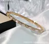 High Level Original Blgarry Designer Bangles White Fritillaria Diamond Snake Bone Bracelet for Women 18k Rose Gold Fashion Narrow Bracelet with Brand Logo