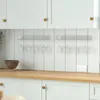 Kitchen Storage Champagne Holder Mounted Acrylic Wall Wine Party Glass Under Cabinet Rack Hanging Clear For