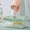 Aangepaste transparante huishoudelijke ijsvormen met dekselvoedingsklasse ijsblokmodellen huishoudelijke koelmiddelen en ijsbedrijf Molds 240425