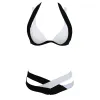 Set 2023 sexy dames hoge taille bikini zwempak badkleding vrouwelijk strier Braziliaanse biquini bikini zwemmen set badpak groot formaat groot