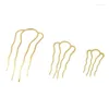 Hair Clips National Style Hairpin Women's Four Tooth Comb Pin Wedding Accessories Crown Bride Jewelry