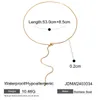 2024 New 18k Gold Stainless Steel Ball Snake Bone Chain Necklace for Women Fashionable and Simple Gold Adjustable Y-shaped Free Shipping for Wedding Party Jewelry