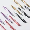 6pcs / boîte DM-907 Gel de presse à haute densité stylo 0,5 mm Black Head Pens pour écrire une jolie papeterie Kawaii