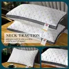 1pc Els mismo almohada de almohada de algodón de plumas Núcleo tridimensional almohada tridimensional para dormitorio dormido El aplicable 240415