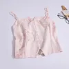 Kvinnors stickor kinesisk stil tryckt suntop cardigan 2-stycke Set Women 2024 Camisole Tops Summer Thin