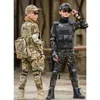 Running sets Kids Military Tactical Training Uniform Set Enfants Camouflage Pantals Top Pantal