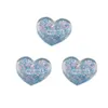 Fiori decorativi 50/100 pezzi kawaii glitter a forma di cuore a forma piatta in resina cabochon accessori per gioielli fai -da -te bonifici back back cabochons scrapbooking