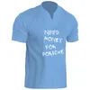 Casual Herren und Damen Henley-Shirt Kurzärmeled V-Ausschnitt T-Shirt Summer Modemarke Top 240424