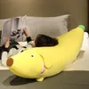 80/100/120cm Long Banana Pillow Cute Yellow Dog Plush Toys Korea Appease Dolls Birthday Gifts For Children Baby 240426