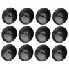 Bougeoirs 12 PCS Bougies de Noël Metal Salight Sail noir décor impilé