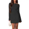 Casual Dresses Women S Off Shoulder Bodycon Mini Dress Long Sleeve Ruched Slim Fit Sexy Lace Going Out Party