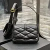 10a Mirror Quality Designer Coupchouted rabat Hobo Sac 24 cm pour femmes en cuir authentique Black Purse Luxury Hands Sac à main
