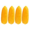 Decorative Flowers 4pcs Fake Corn Artificial Prop Models Foams Vegetable Props