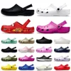 Diseñador clásico de clog diseñador famosa mujer toboganes tina de plataforma de lujo zapatillas zapatos para hombres planos blancos rosa rosa sandale sandalias sandalias