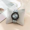 Wristwatches Luxury Women's Watch Fashion Vintage Digital Ladies Quartz Watches Casual Plaid Leather Strap Lady Clock Dress