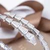 Bracelets en diamant en argent sterling en or bracelet de serpent de serpent de serpent cadeau de concepteur de dons bracelet bracelet bracelet de serpentin ajusté pour femmes