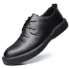 Casual schoenen Fashion Business Low Top Men's Echte kalfsleer Slip op mannelijke jurk superieure kwaliteit