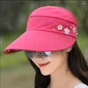 Berets Fashion Womens Damen Sommer Urlaub breite Krempe faltbare Sonnenhut Anti-UV-Strand Visierkappen Freizeithüte