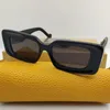 Okulary przeciwsłoneczne octanowa prostokąt 2024 Czarny dla mody panie futurystyczne marka steampunk designerka kobiet okularów słonecznych UV400