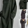 Этническая одежда Дубай Эйд Мубарак Джеллаба Абаяс Женщины Мусульманские макси -платье Турция Кафтан Рамадан Исламский арабский халат Абая.