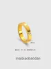Projektant luksusowy pierścionek biżuterii vancllf złoty sklep ten sam styl piasek Wietnam 999 Lucky Kaleidoscope Clover gruba platowana 18K jako prezent dla dziewczyny