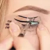 Nowe szablony eyelinera skrzydlate eyeliner Modele szablon szablon narzędzia do kształtowania brwi szablon karta do powiek makijaż makijaż do szablonu eyeliner kształtowanie