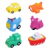 Baby Bath Toys 6pcs Cartoon Vehicle Baby Bathing Toys Swimming Water Toys Childre