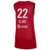 2024 Custom 22 Caitlin Clark Jersey Unisex Indiana Fiebre Caitlin Clark Red 2024 Draft Rebel Edition Victory Player Jersey