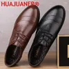 Sapatos casuais de couro genuíno homens de luxo masculino masculino mudo mocassins de estilo britânico Oxfords Formal Dress