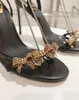 Wiosna/lato łuk Diamond Sandały na obcasie Rene Caovilla luksusowe sandały kryształowy elf w stylu designerski single butów EU34-43 pudełko seksowne buty
